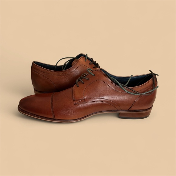 Florsheim Tan Leather Men's Derbys - Picture 1 of 8